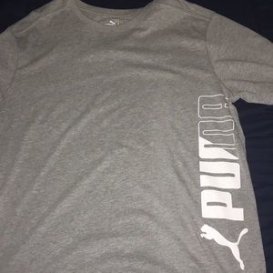 grey puma shirt